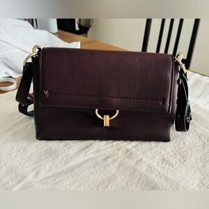 Mango Burgundy Shoulder Bag